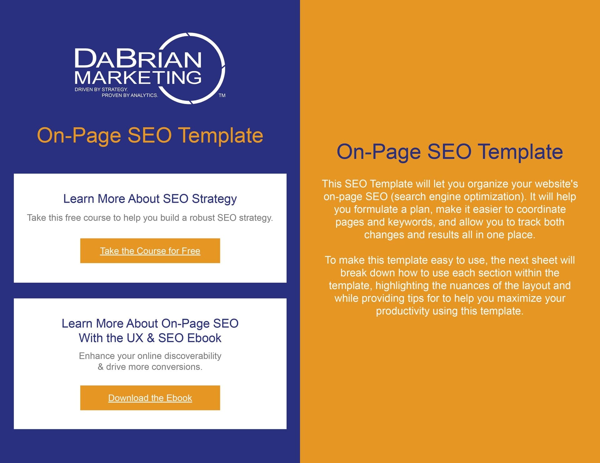 DaBrian - On-Page SEO Template 1